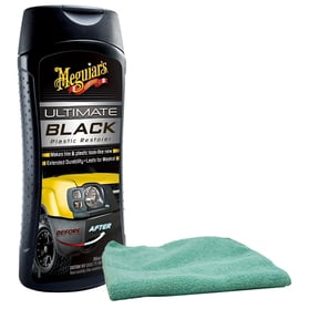 Meguiar's G15812 Ultimate Black and 9647 Microfiber Cloth