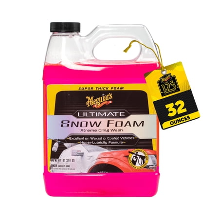 Meguiar's Ultimate Snow Foam Shampoo for Auto Detailing and Car Washing, 32 oz