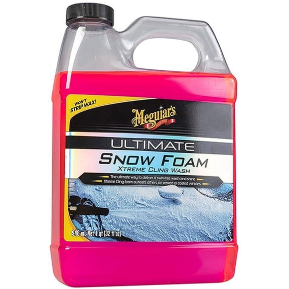 Meguiar's Ultimate Snow Foam Shampoo for Auto Detailing and Car Washing, 32 oz