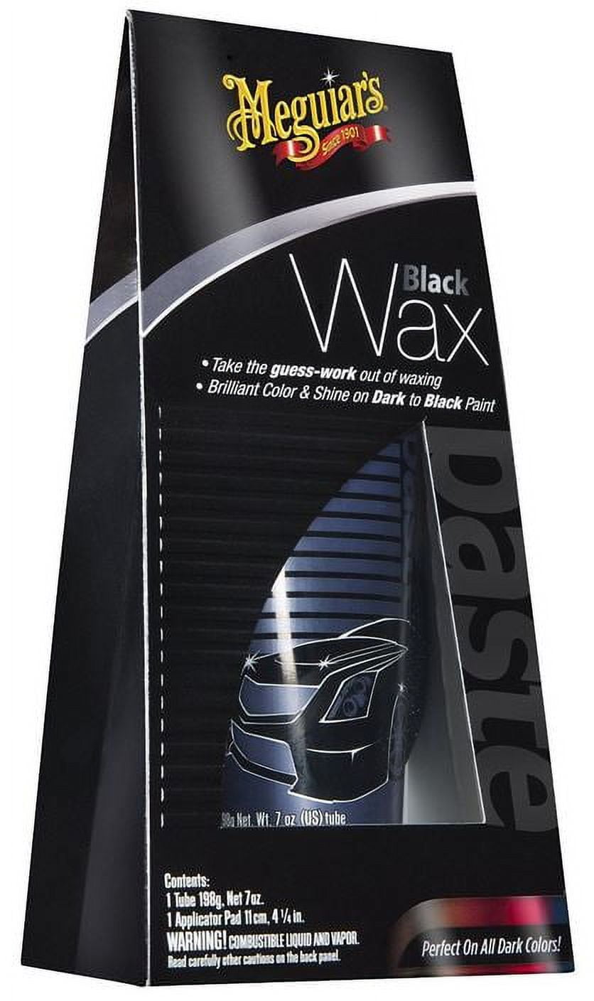 Meguiar's Black Wax, Black Car Wax Creates Deep Reflections and Gloss,  G6207, 7 oz 