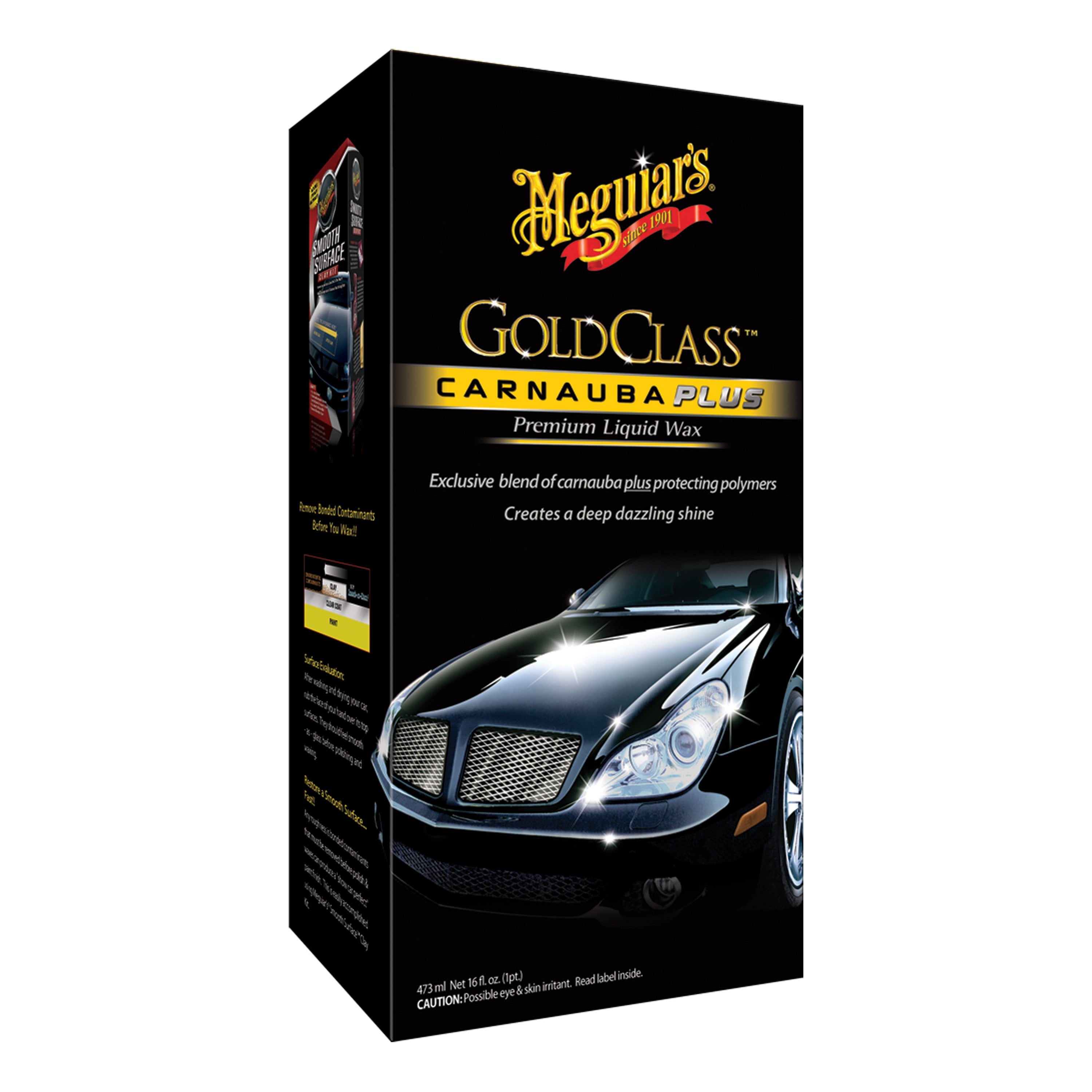 Meguiar's Gold Class Premium Liquid Wax, Carnauba Plus, Long