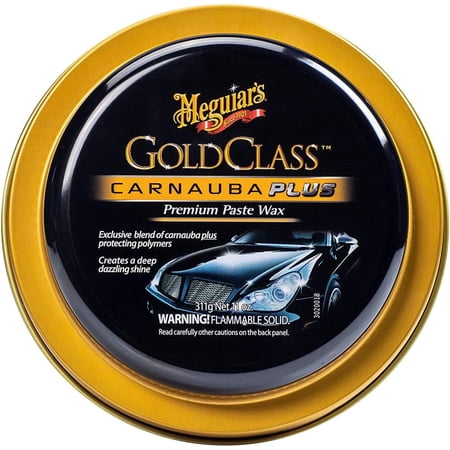 Meguiar's Gold Class Carnauba Plus Premium Paste Wax – Creates a Deep Dazzling Shine – G7014J, 11 oz