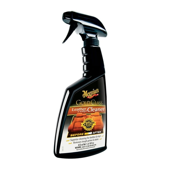 Meguiar's Gold Class Leather & Vinyl Cleaner, G18516, 16 Oz