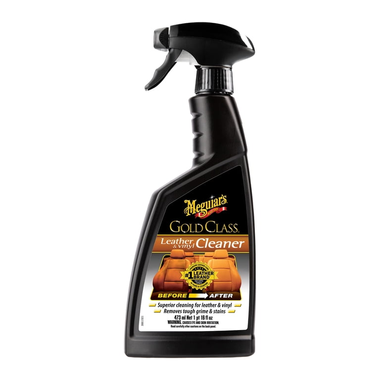 Meguiar's Gold Class Leather & Vinyl Cleaner, G18516, 16 Oz