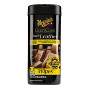 Meguiar's GoldClass Rich Leather Cleaner & Conditioner Wipes, 30 Wipes