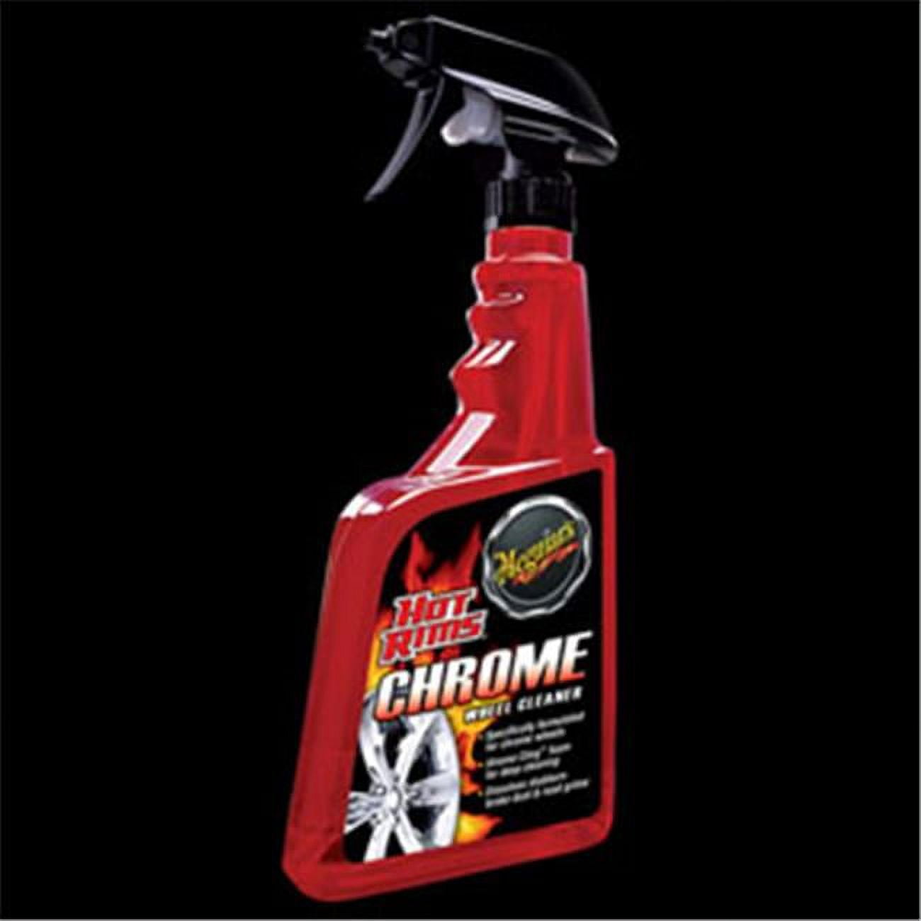 Meguiar's G19124 Hot Rims Chrome Wheel Cleaner - 24 Oz Spray Bottle