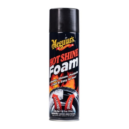 Meguiar's Hot Shine Tire Foam, G13919, 19 oz, Aerosol