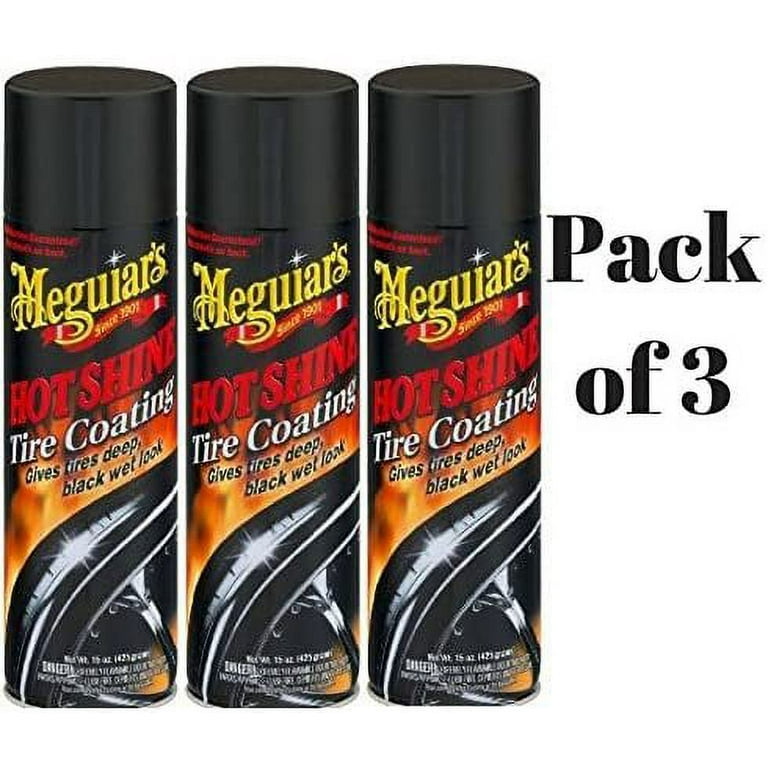 Meguiar's Hot Shine Tire Spray 15 oz Pack of 3