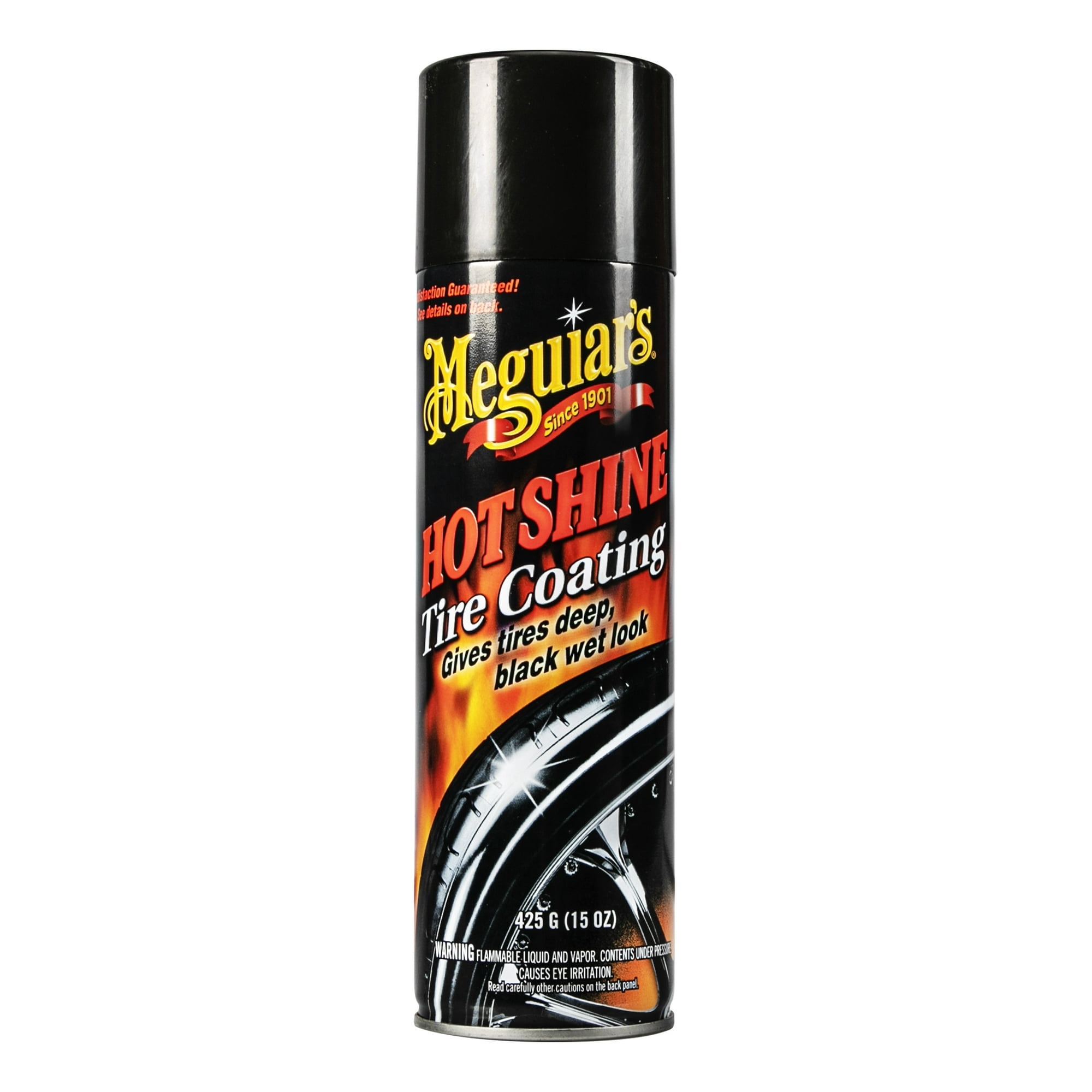 Meguiar's Hot shine High Gloss Tire Coating, G13815, 15 oz, Aerosol ...