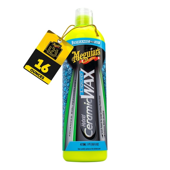 Meguiar's Hybrid Ceramic Liquid Wax, Meguiar's Hybrid Ceramic Wax with Advanced SiO2 Hybrid Technology - 16 oz Bottle