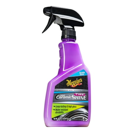 Meguiar’s Hybrid Ceramic Tire Shine, Durable High Gloss Shine that Lasts, G230416, 16 oz