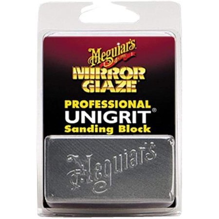Meguiar's K2000 Mirror Glaze 2000 Grit Unigrit Sanding Block - 1 Block, Factory