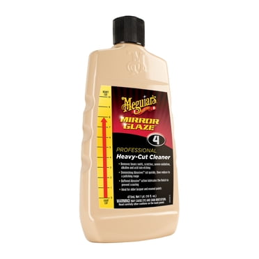 Meguiar's M04 Mirror Glaze Heavy-Cut Cleaner, M0416, 16 Oz