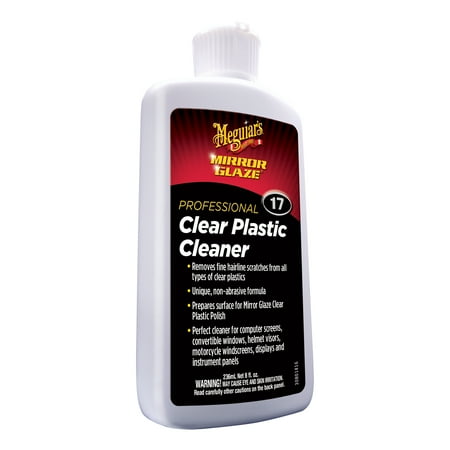 Meguiar's M17 Mirror Glaze Clear Plastic Cleaner, M1708, Oz
