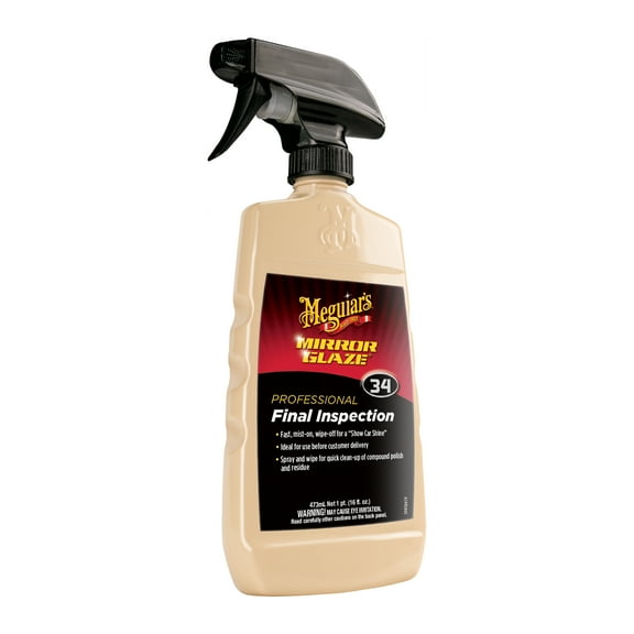 Meguiars M34 Mirror Glaze Final Inspection  Professional Spray Detailer Gives Final Touch  M3416, 16 oz