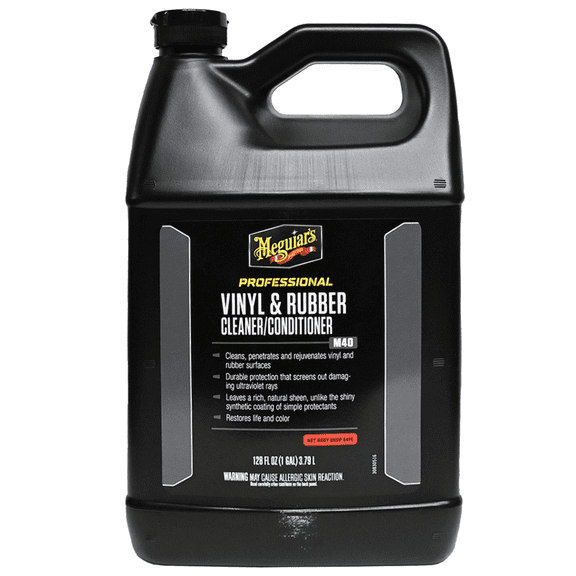 Meguiar's M4001 Mirror Glaze 1 Gallon Bottle Professional Vinyl and Rubber Cleaner/ Conditioner