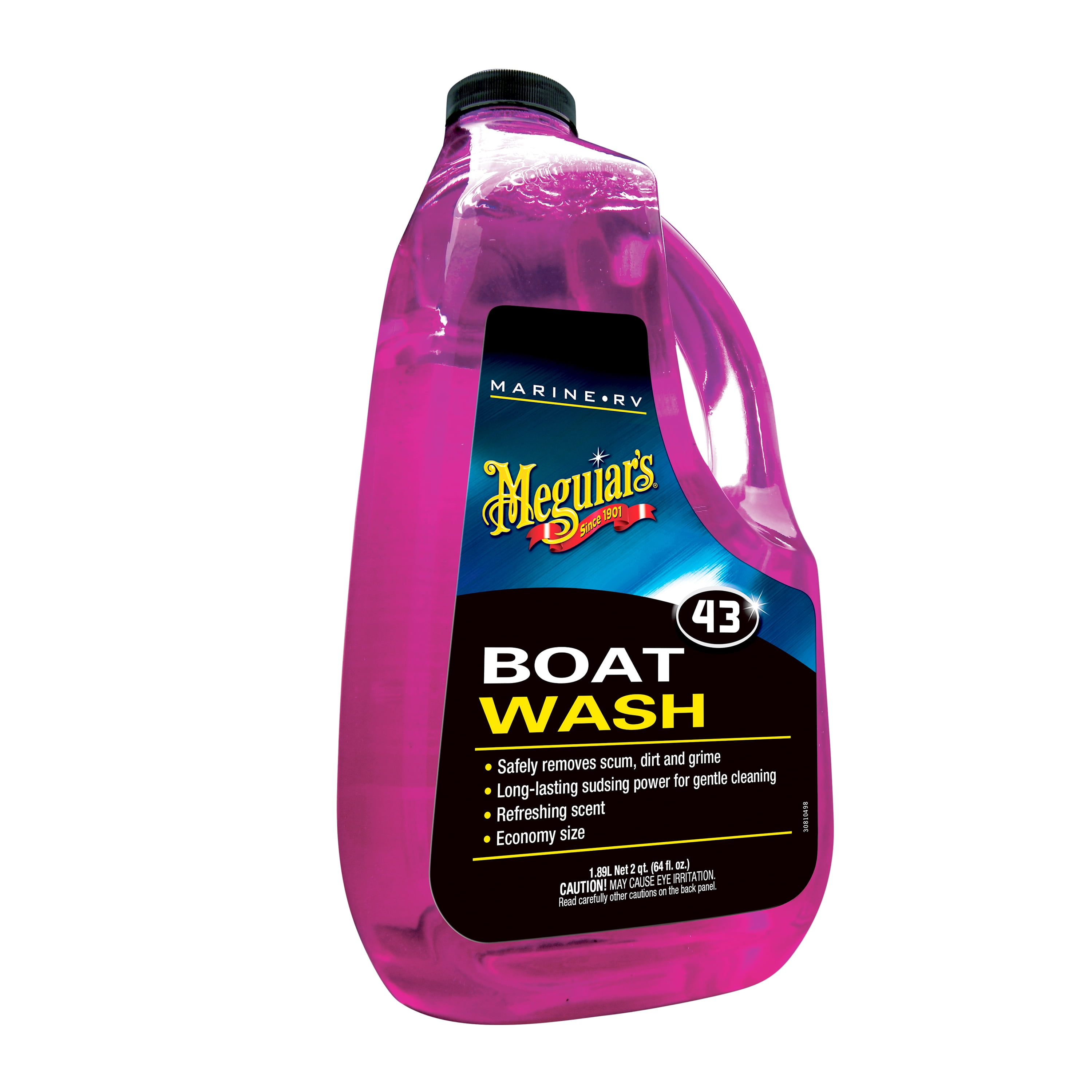 Meguiar's M43 Marine/RV Boat Wash - Marine Wash to Clean and Brighten Your Boat's Finish, M4364, 64 Oz