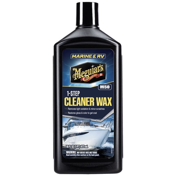 Meguiar's M50 Marine/RV One Step Cleaner Wax, M5016, 1 Bottle, 16 fl oz