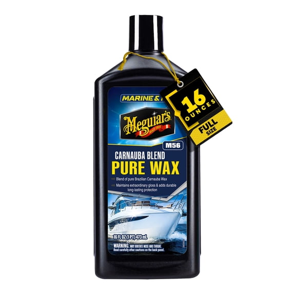 Meguiar's M56 Marine/RV Pure Wax Carnauba Blend, M5616, 16 oz, Liquid