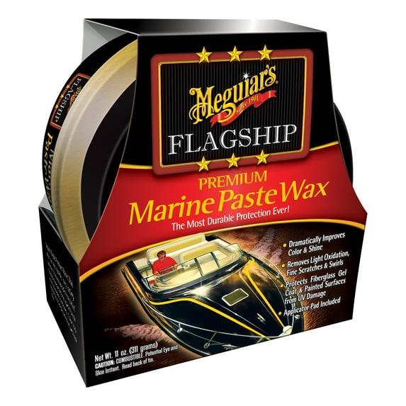 Meguiar's M63 Flagship Premium Marine Paste Wax, M6311, 11 Oz