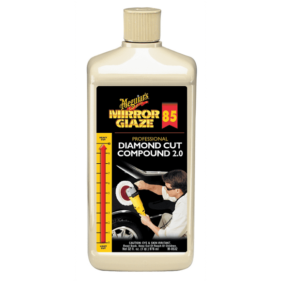 Meguiar's M85 Mirror Glaze Diamond Cut Compound 2.0, M8532, 32 oz, 1 Bottle