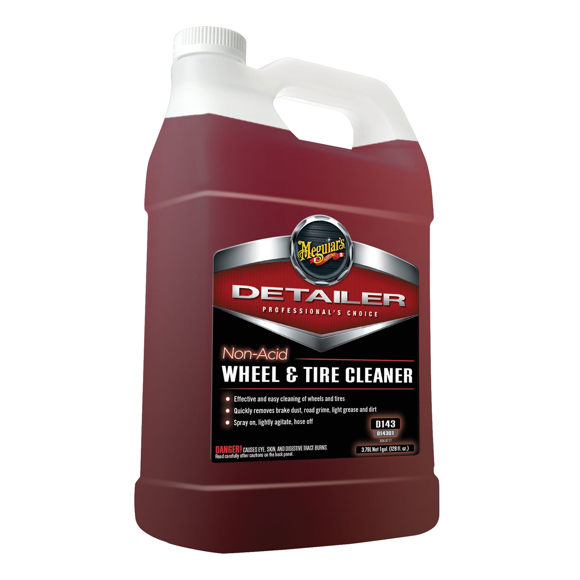 Meguiar's Non Acid Tire and Wheel Cleaner Exterior Car Care, 1 Gallon