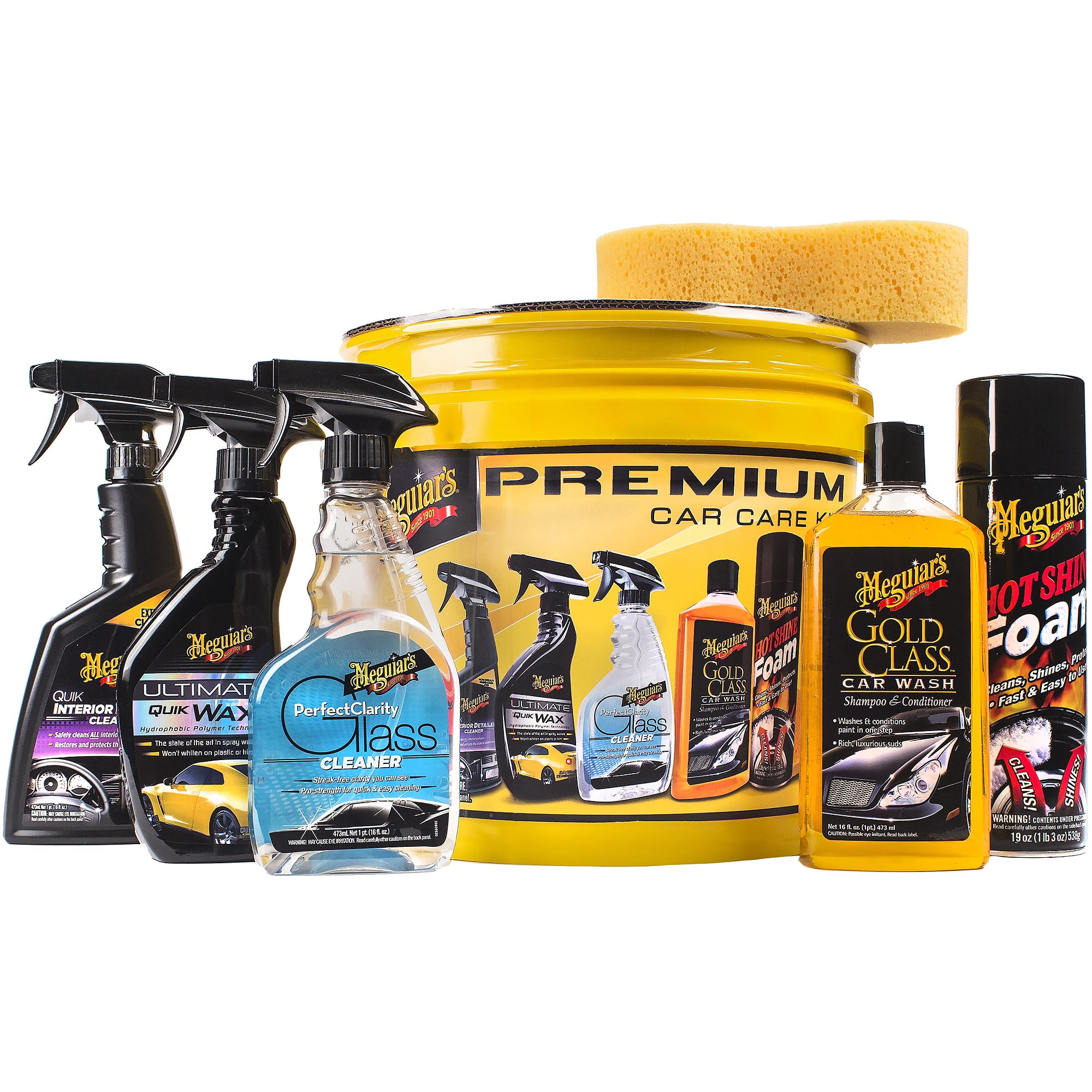 Kit Meguiar's Gold Class for car wash, with bucket and accessories