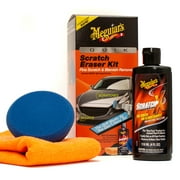 Meguiar's Quik Scratch Eraser Kit, Car Care Kit with ScratchX, Drill-Mounted Pad, and Microfiber Towel, Multi-color