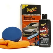 Meguiar's Quik Scratch Eraser Kit, Car Care Kit with ScratchX, Drill-Mounted Pad, and Microfiber Towel, Multi-color