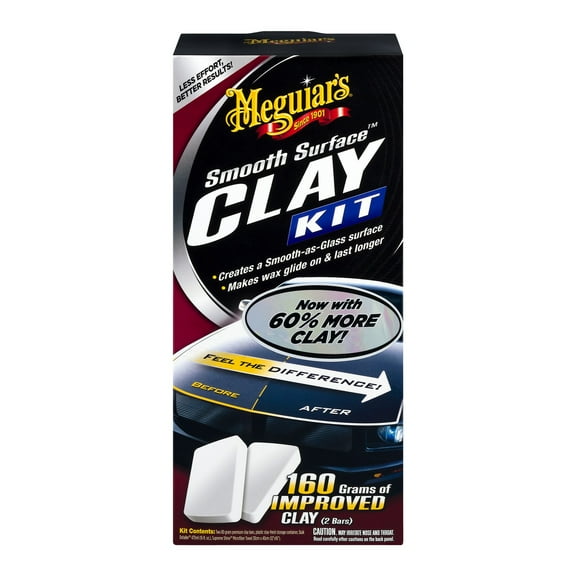 Meguiars Smooth Surface Clay Kit  Safe and Easy Car Claying for Smooth as Glass Finish  G1016