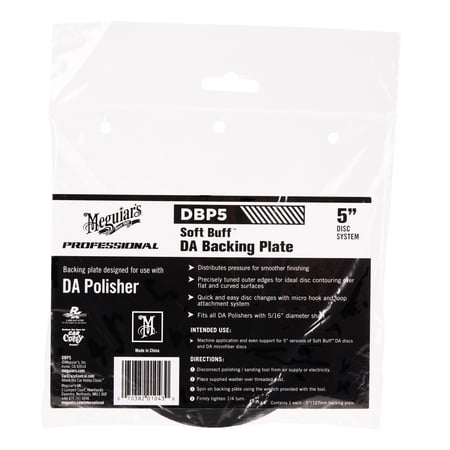 Meguiar's Soft Buff DA Backing Plate 5" - Ideal for Dual Action Polishers, DBP5