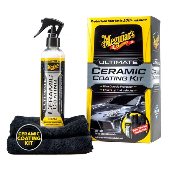 Meguiar's Ultimate Ceramic Coating Kit, Ceramic Protection, Includes Premium Microfiber Towels