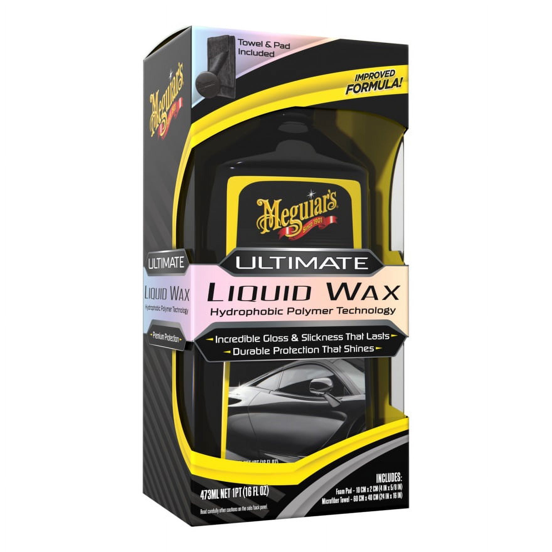 Meguiar's Ultimate Liquid Wax Long-Lasting Easy to Use Synthetic Wax, G210516, 16 oz - image 1 of 3