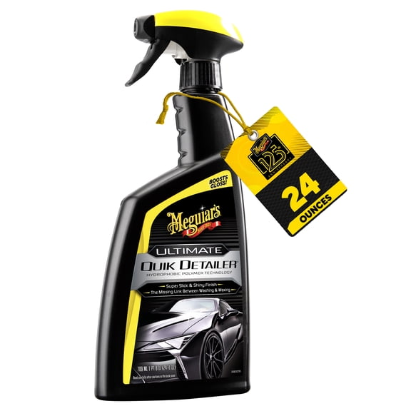 Meguiar's Ultimate Quik Detailer - Light Paint Cleaning and Enhanced Gloss Between Washes, 24 Oz