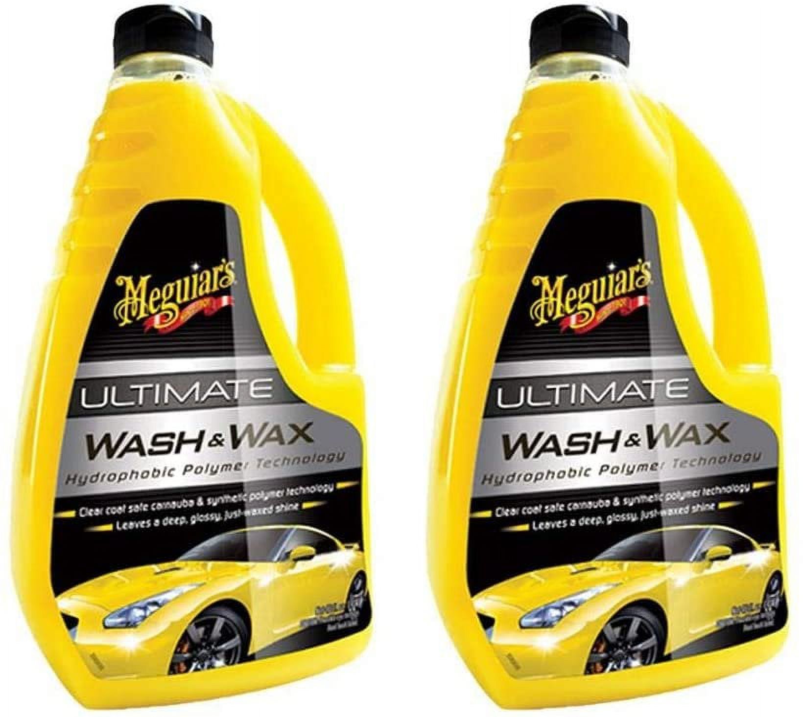 Meguiar's Ultimate Wash & Wax Car Care Cleaning Kit Solution, 48 Ounces (2 Pack) - image 1 of 2