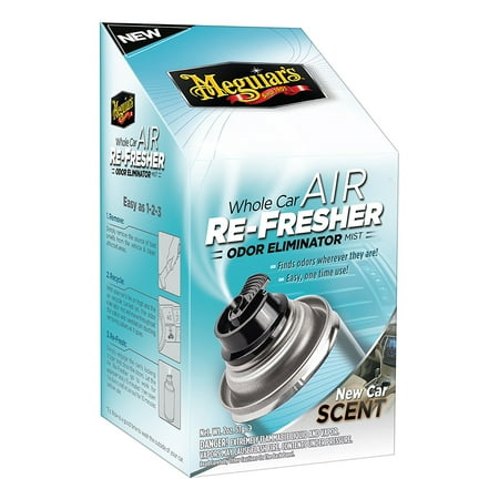 Meguiar's Whole Car Air Re-Fresher Odor Eliminator Mist Car Scent, 2.5 oz., 6-Pack