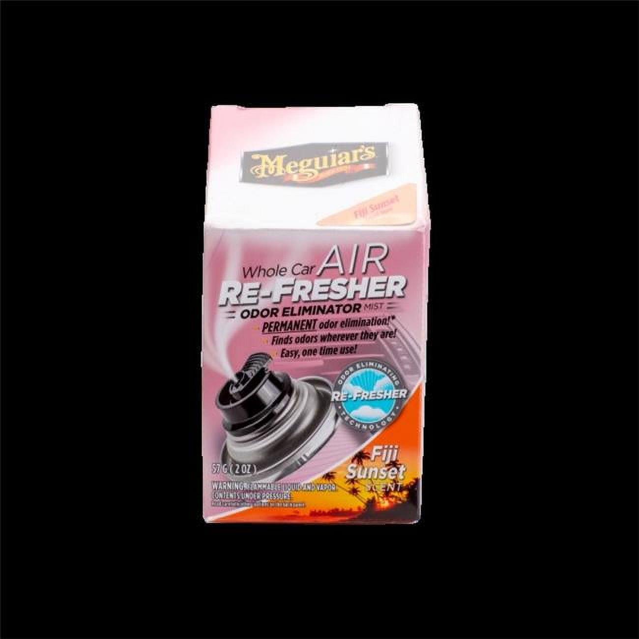 Meguiar's G181302 Whole Car Air Re-Fresher Odor Eliminator Mist, Black  Chrome Scent, 2 oz