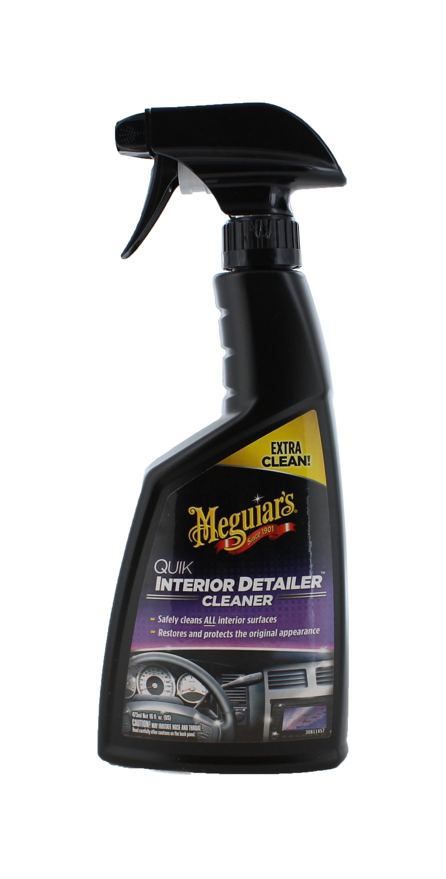 Meguiar's Quik Interior Detailer - This Non-Greasy Formula Cleans and  Protects All Interior Surfaces - Easy Cleaning and Interior Detailer - 16 Oz