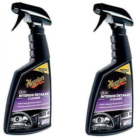 Meguiar's Quik Interior Detailer Cleaner - Car Cleaner, Trigger - 2 Pack