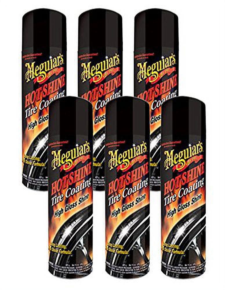 Meguiars G13815 Hot Shine High Gloss Tire Coating 15 Oz 6 Pack