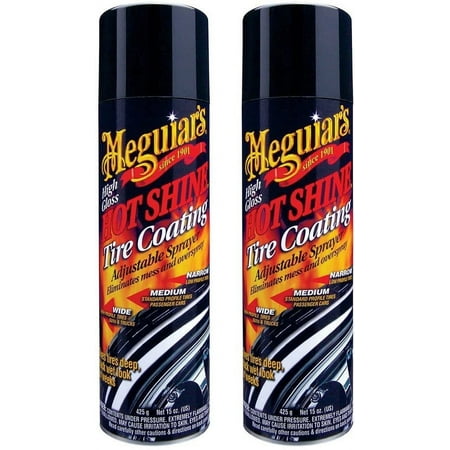 Meguiars G13815 Hot Shine StTpu High Gloss Tire Coating, 15 oz 2 Pack