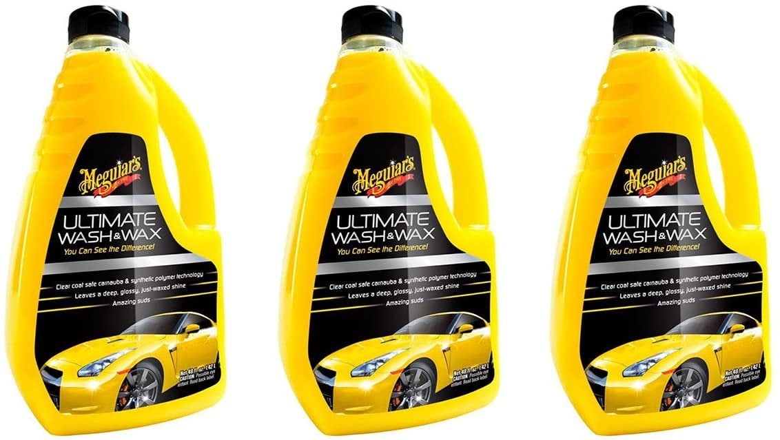 ❤️megu Meguiars G17748 Ultimate dJVgs Wash and Wax, 48 Ounce 3 Pack