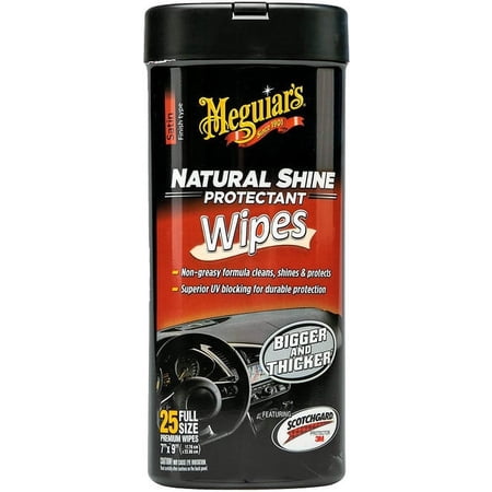 Meguiars G4100 Natural Shine Protectant Wipes