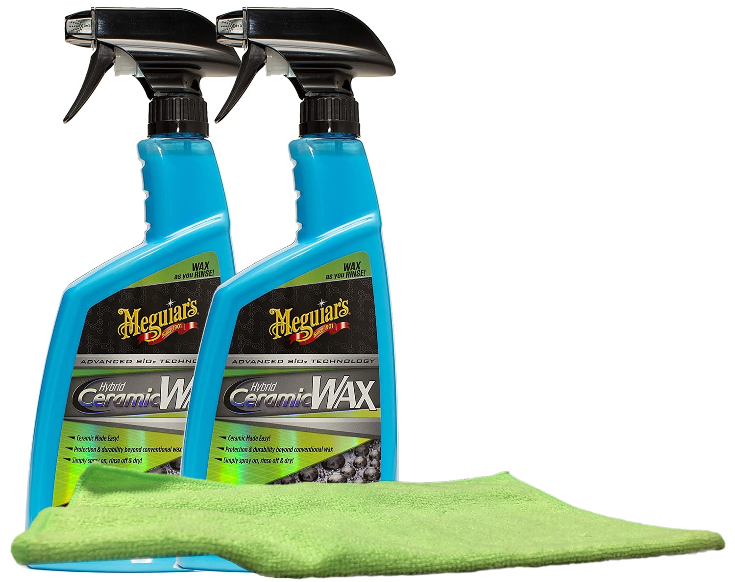 Ceramic Spray Wax and Microfiber Towels, Car Care Bundle