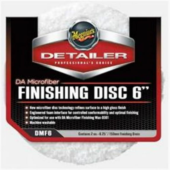 Meguiars MGDMF6 Da Microfiber Finishing Disc - - Pack of 2