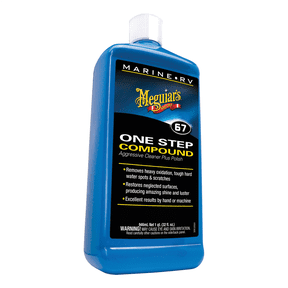 Meguiars M6701 Marine/RV One Step Compound, 1 gal Can, High Gloss Creamy White, Liquid