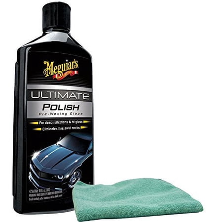 Meguiars Ultimate Polish Pre-Wax Glaze & Microfiber Cloth Kit