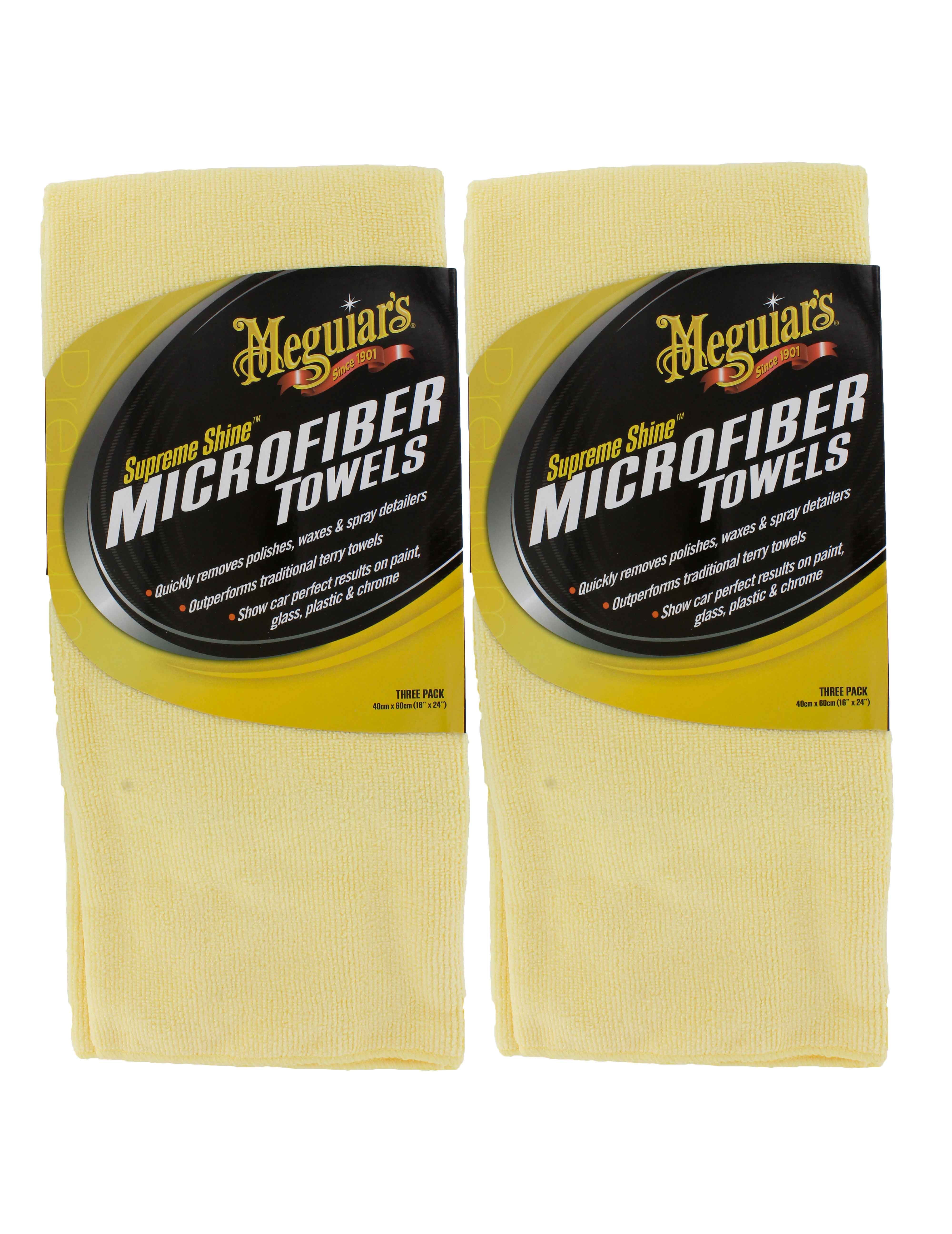 Meguiars X2020 Supreme Shine Microfiber Towels (2 Packs of 3)