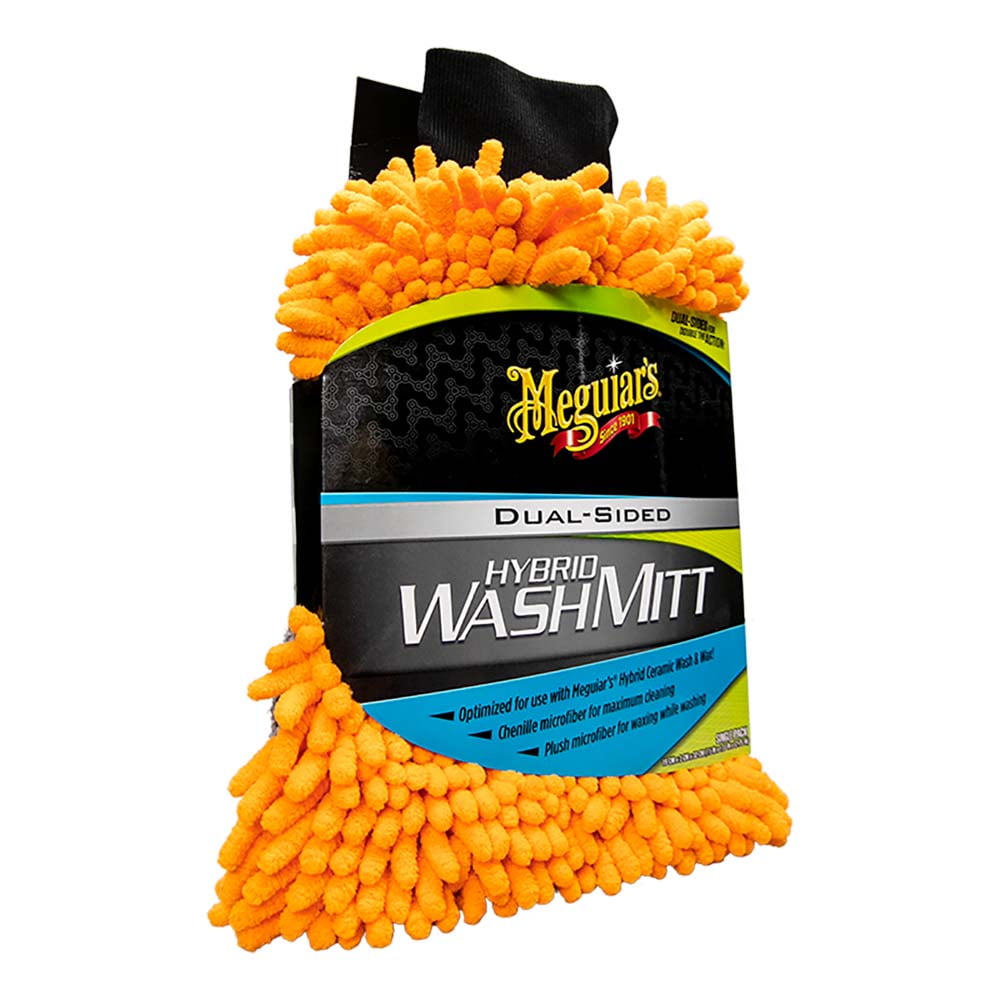 MEGUIAR'S Meguiars Hybrid Wash Mitt - Extremely Plush Microfiber Wash Mitt f/Gently Waxing While Washing [X210200]