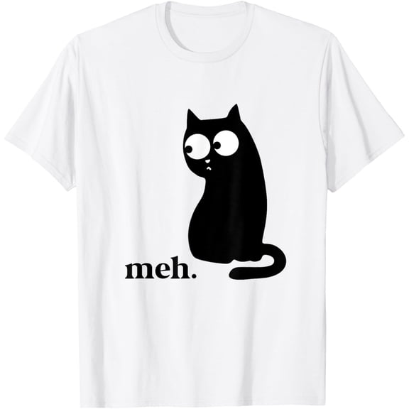 Meh Cat Grumpy Lovers Saying Versatile Look For Everyday Events T-Shirt, Size S-5XL